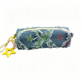 Denim Star Fringed Pencil Case
