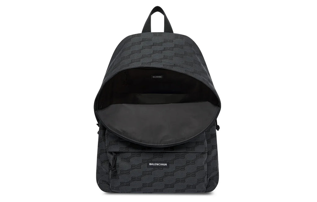 Balenciaga BB Monogram Signature Medium Backpack 'Black' 713044210HH1061