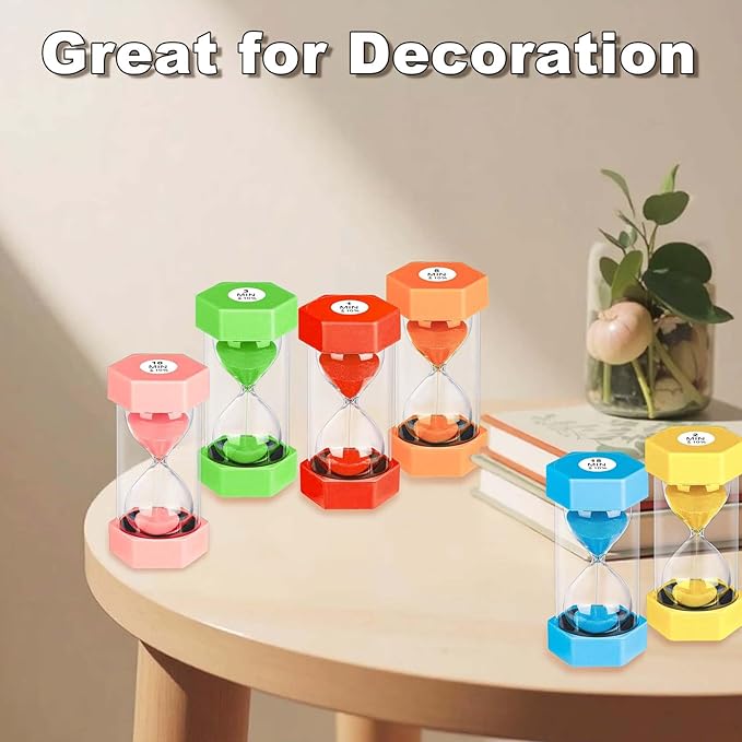 Sand Timer 60 Minutes, Unbreakable Plastic 60 Min Sand Clock, Reloj De Arena 60 Minutos, Colorful Hour Glass Sandglass Watch for Classroom Games Kitchen (Blue)