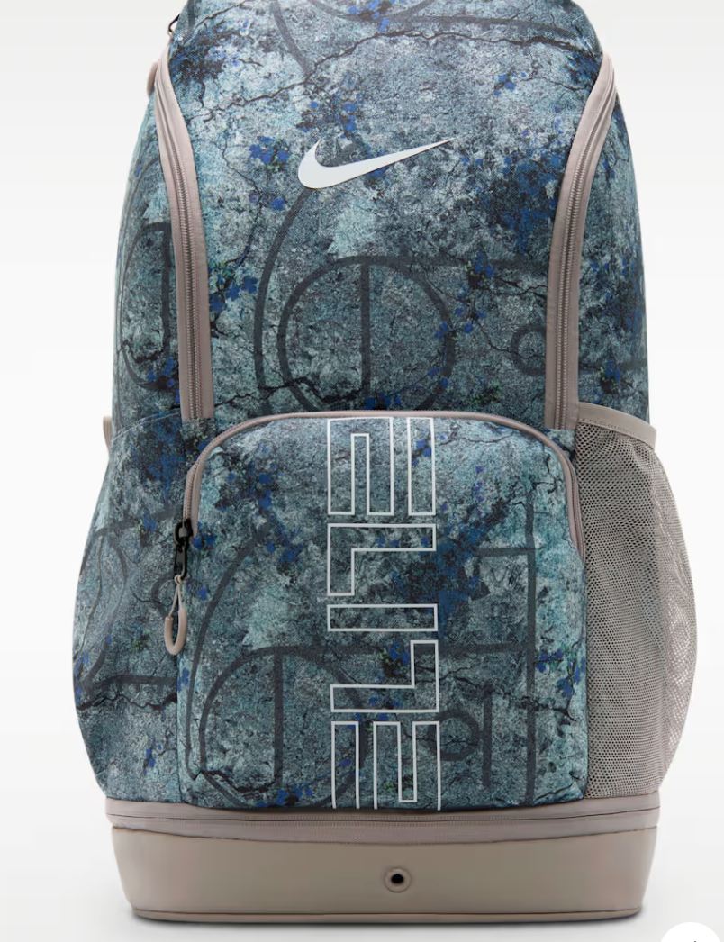 Nike Varsity Elite Backpack (32L) "Printed White College Grey White"