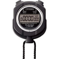 RHYTHM Citizen 8RDA55‑002 Digital Stopwatch, Rain‑Resistant Water‑Repellent, Black, Sports Training Timer
