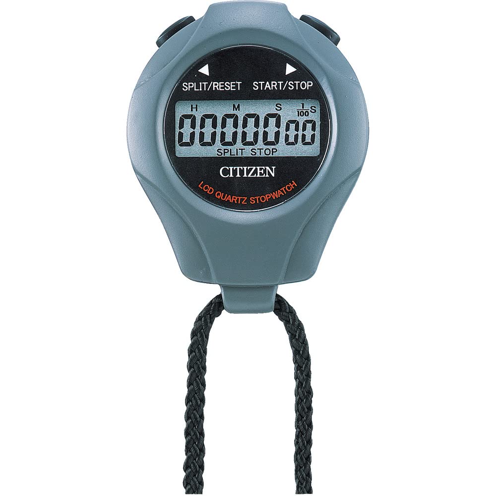 CITIZEN RHYTHM 8RDA04‑008 Sports Stopwatch, Multi‑Function Timer, Simple Cumulative & Split Timing, Dual‑Time Recording